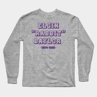 Elgin "Rabbit" Baylor Memorial Varsity Print Long Sleeve T-Shirt